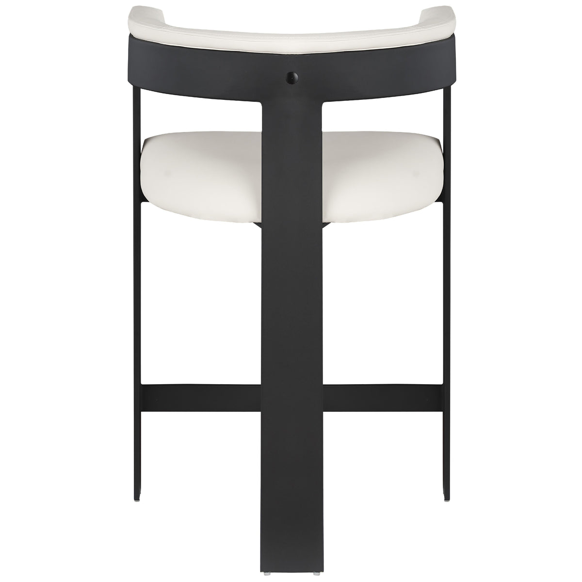Meridian Romeo Cream Vegan Leather Counter Stool
