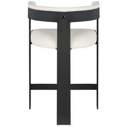 Meridian Romeo Cream Vegan Leather Counter Stool