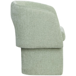 Meridian Emmet Mint Chenille Fabric Dining Chair / Accent Chair