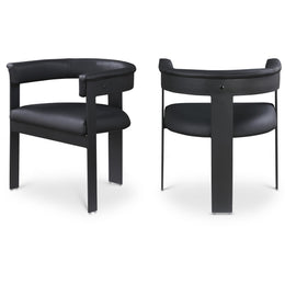 Meridian Romeo Black Vegan Leather Dining Chair