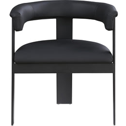 Meridian Romeo Black Vegan Leather Dining Chair