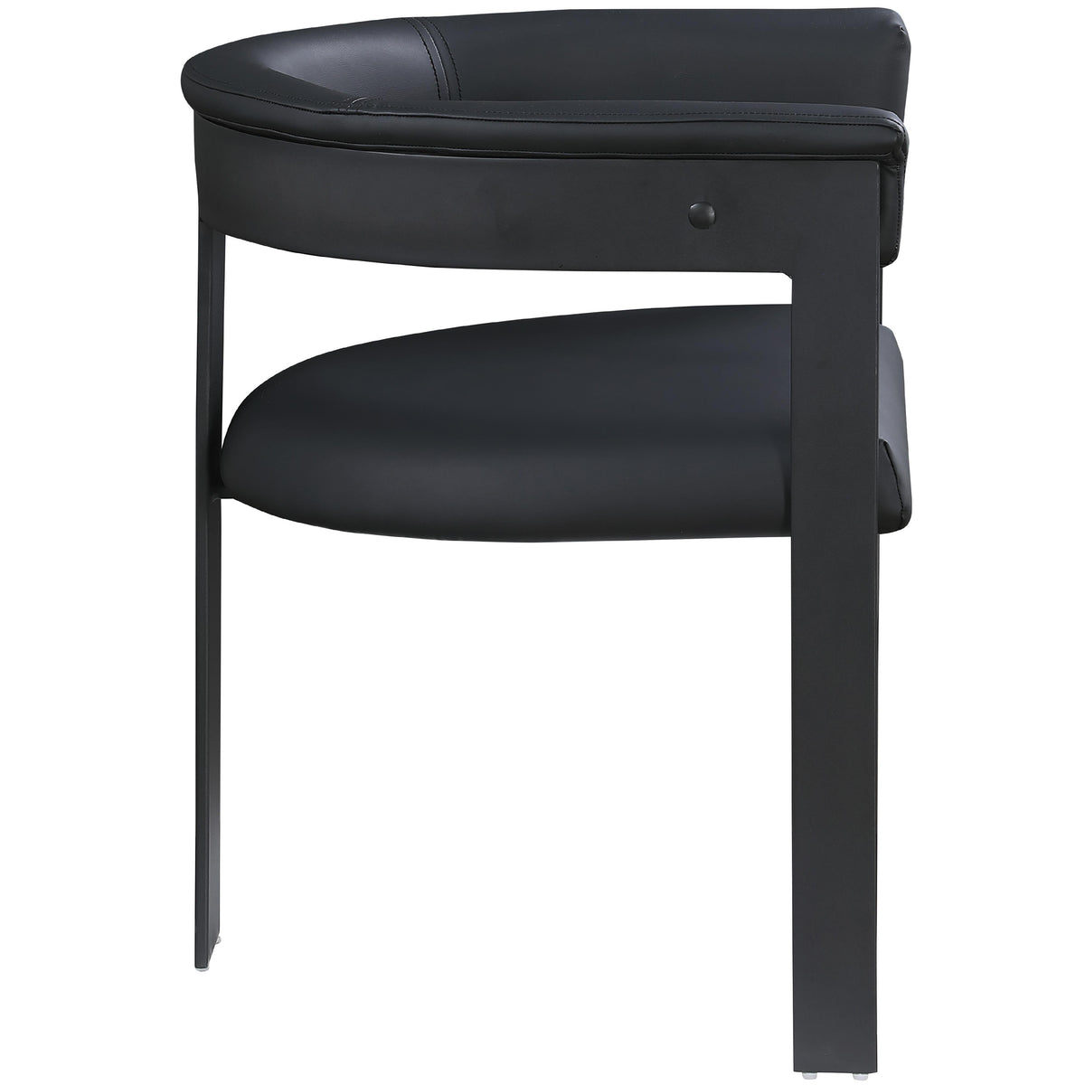 Meridian Romeo Black Vegan Leather Dining Chair