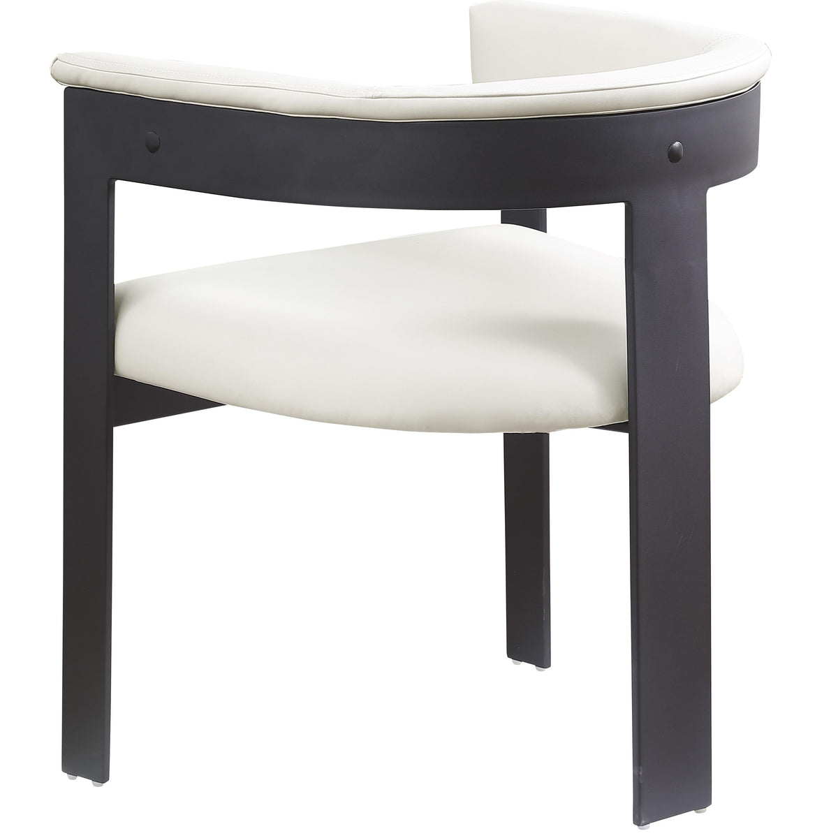Meridian Romeo Cream Vegan Leather Dining Chair