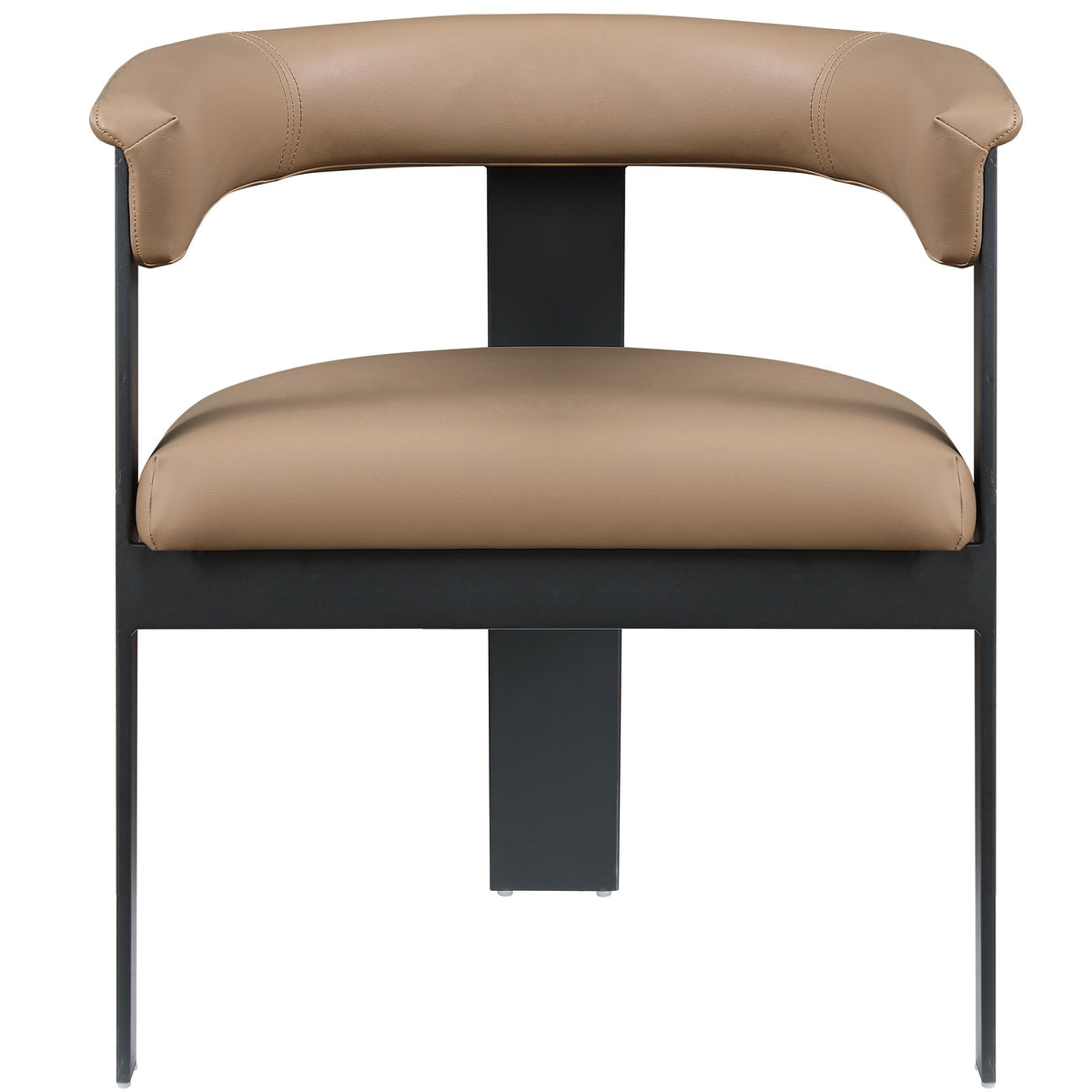 Meridian Romeo Tan Vegan Leather Dining Chair
