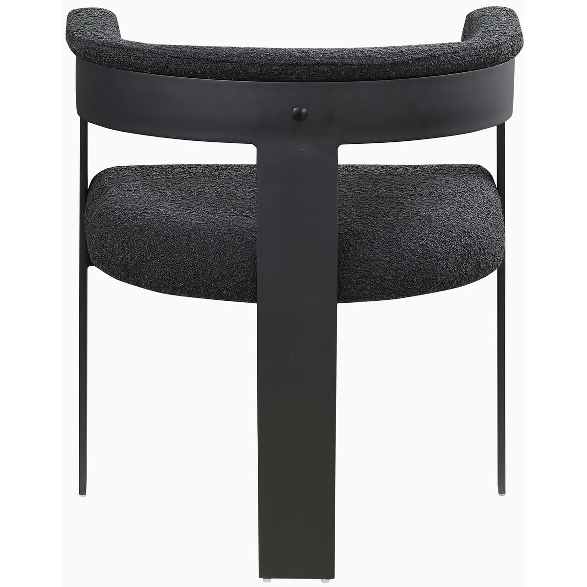 Meridian Romeo Black Boucle Fabric Dining Chair
