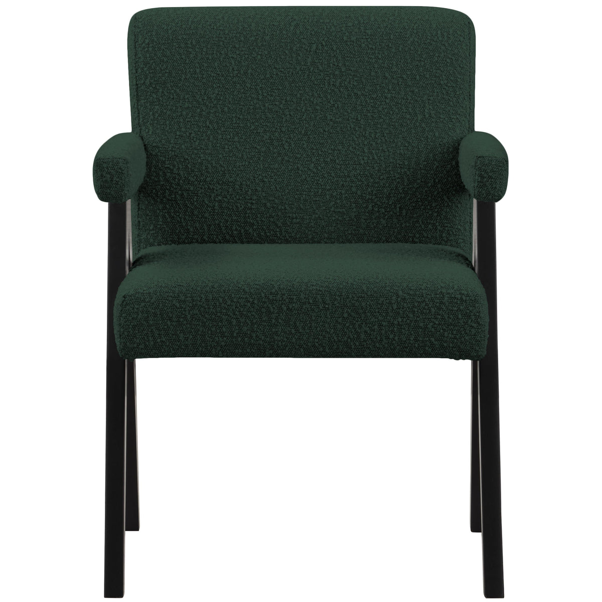 Meridian Woodloch Green Boucle Fabric Accent Chair