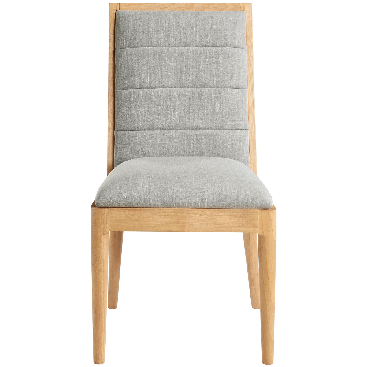 Meridian Bristol Grey Linen Textured Fabric Dining Chair