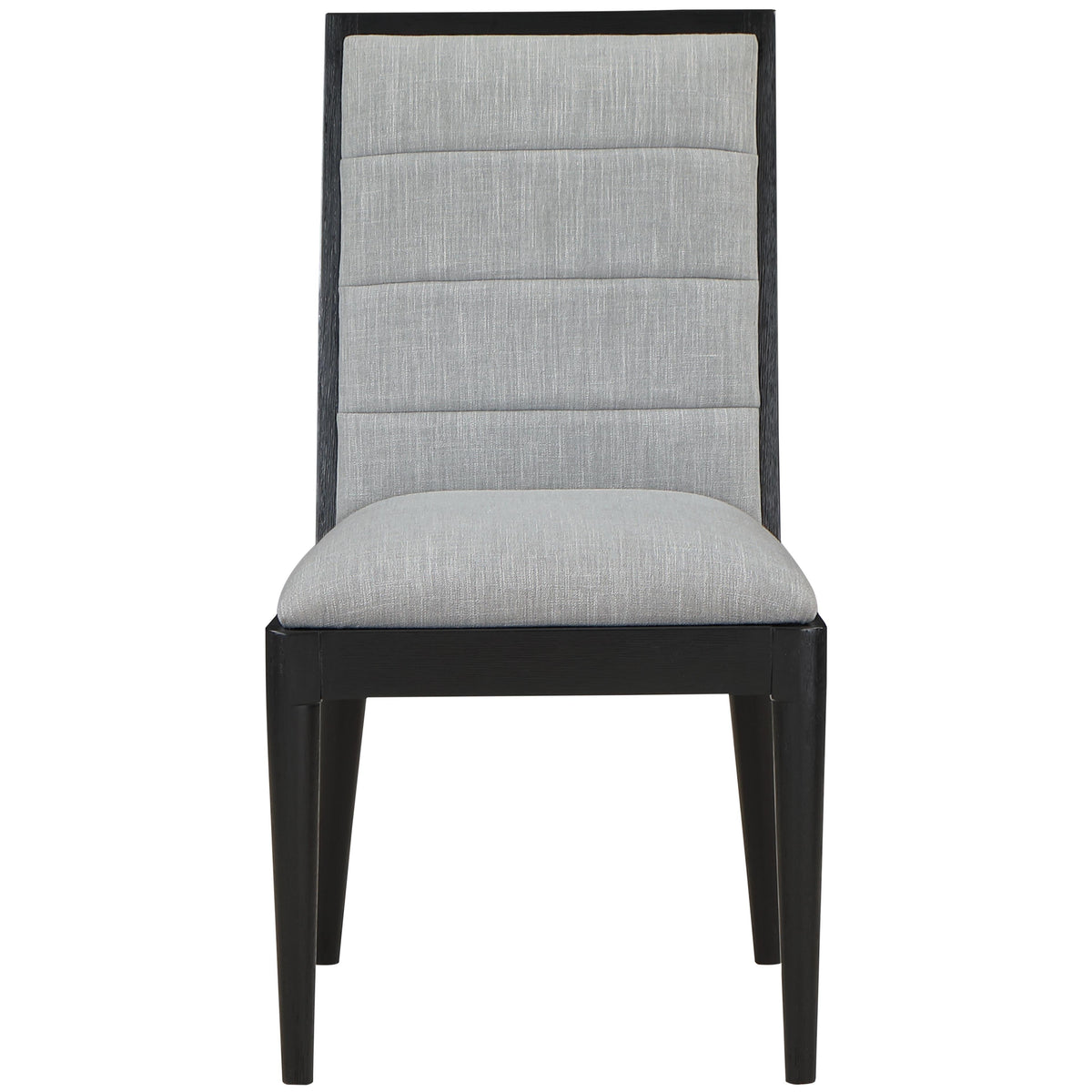 Meridian Bristol Grey Linen Textured Fabric Dining Chair