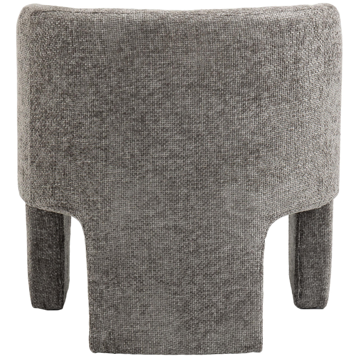 Meridian Sawyer Grey Chenille Fabric Accent Chair