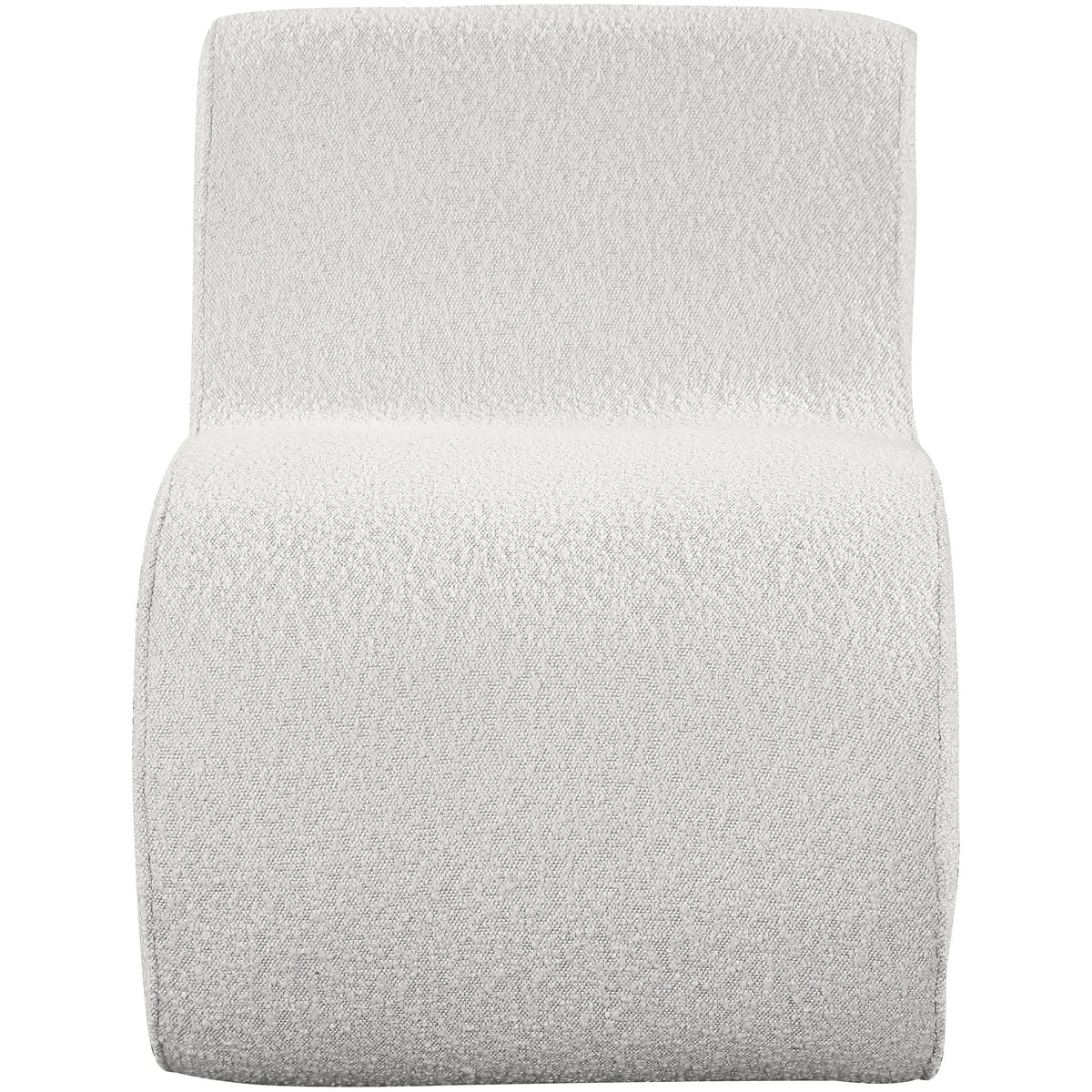Meridian Desiree Cream Boucle Fabric Accent Chair
