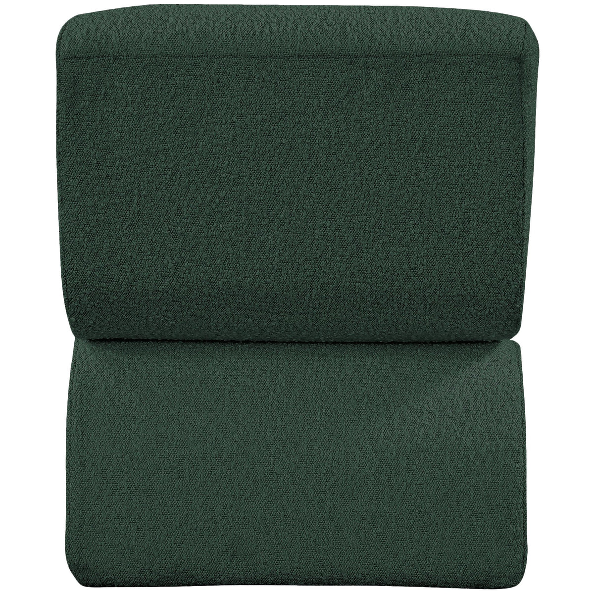 Meridian Desiree Green Boucle Fabric Accent Chair
