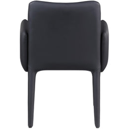 Meridian Pelle Black Vegan Leather Accent/Dining Chair