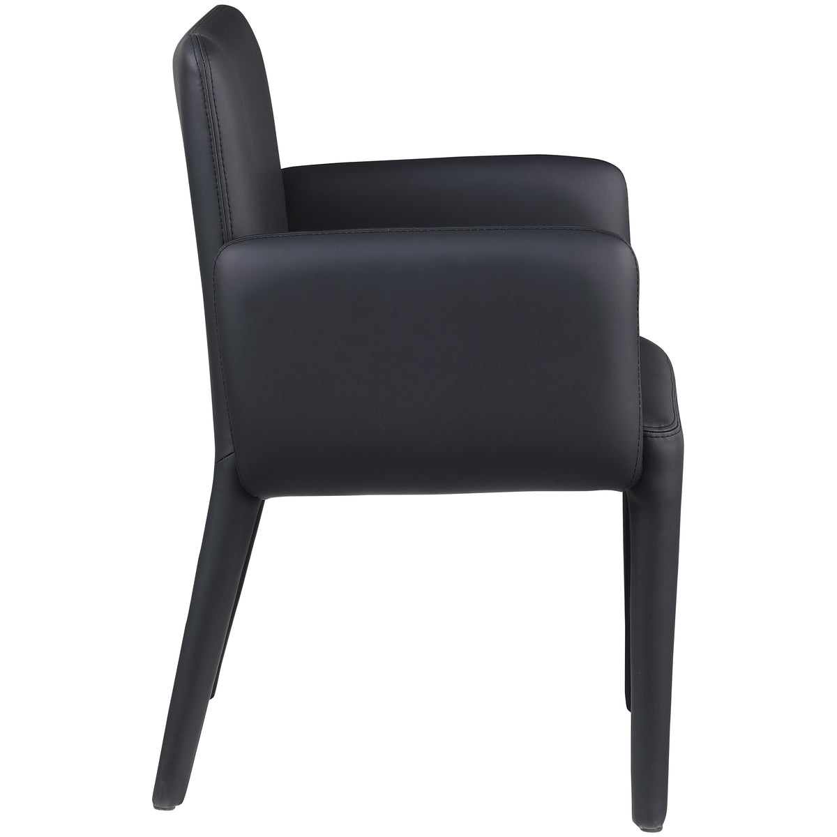 Meridian Pelle Black Vegan Leather Accent/Dining Chair