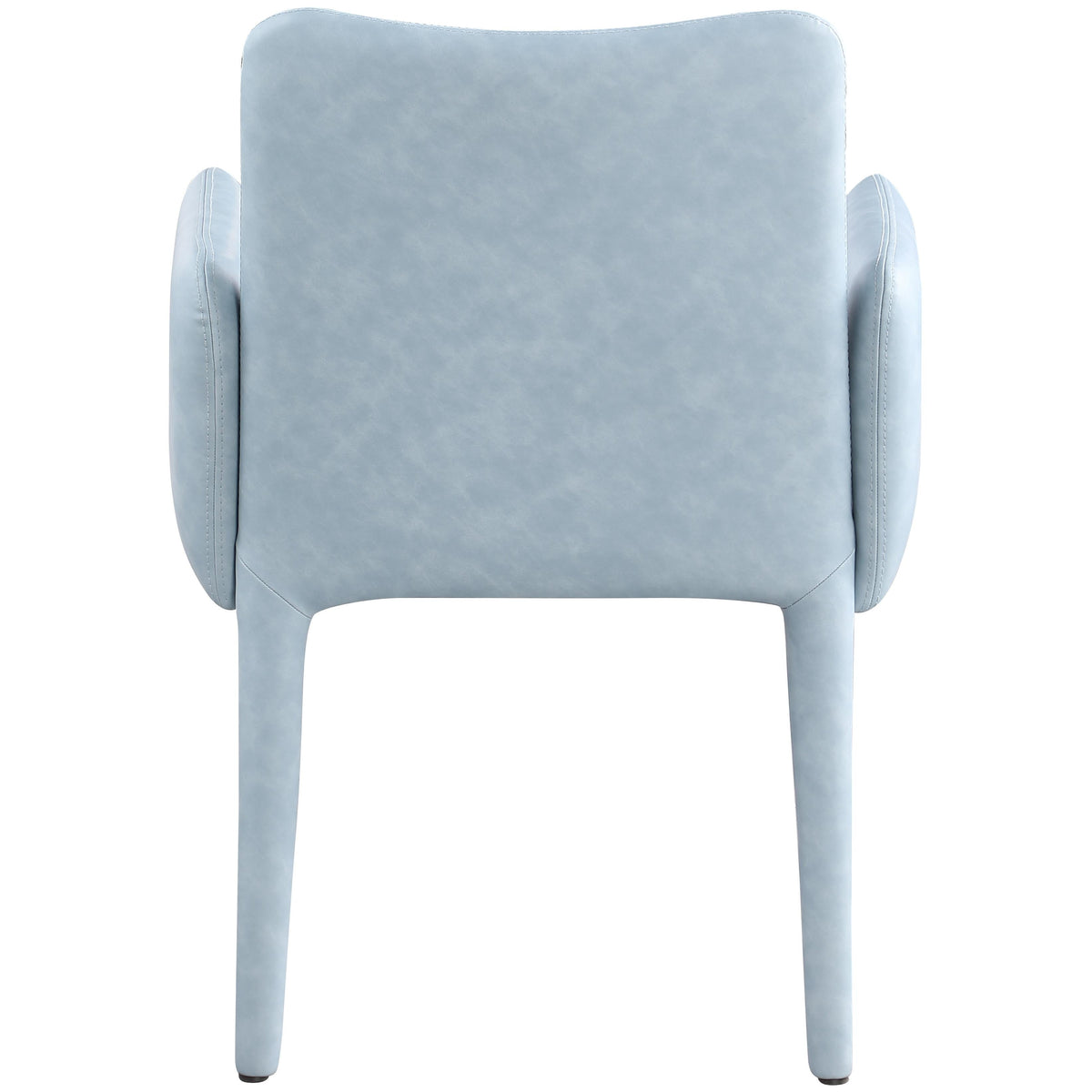 Meridian Pelle Light Blue Vegan Leather Accent/Dining Chair