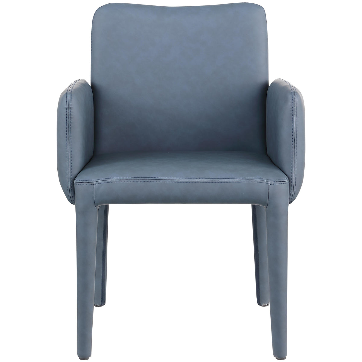 Meridian Pelle Navy Vegan Leather Accent/Dining Chair