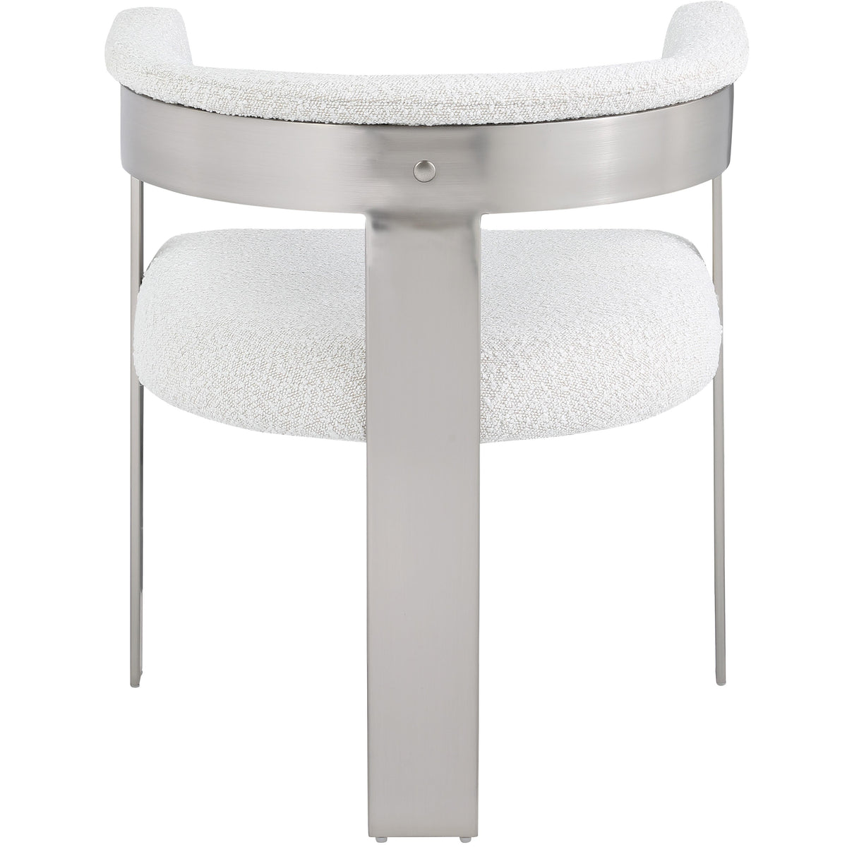 Meridian Romeo Cream Boucle Fabric Dining Chair
