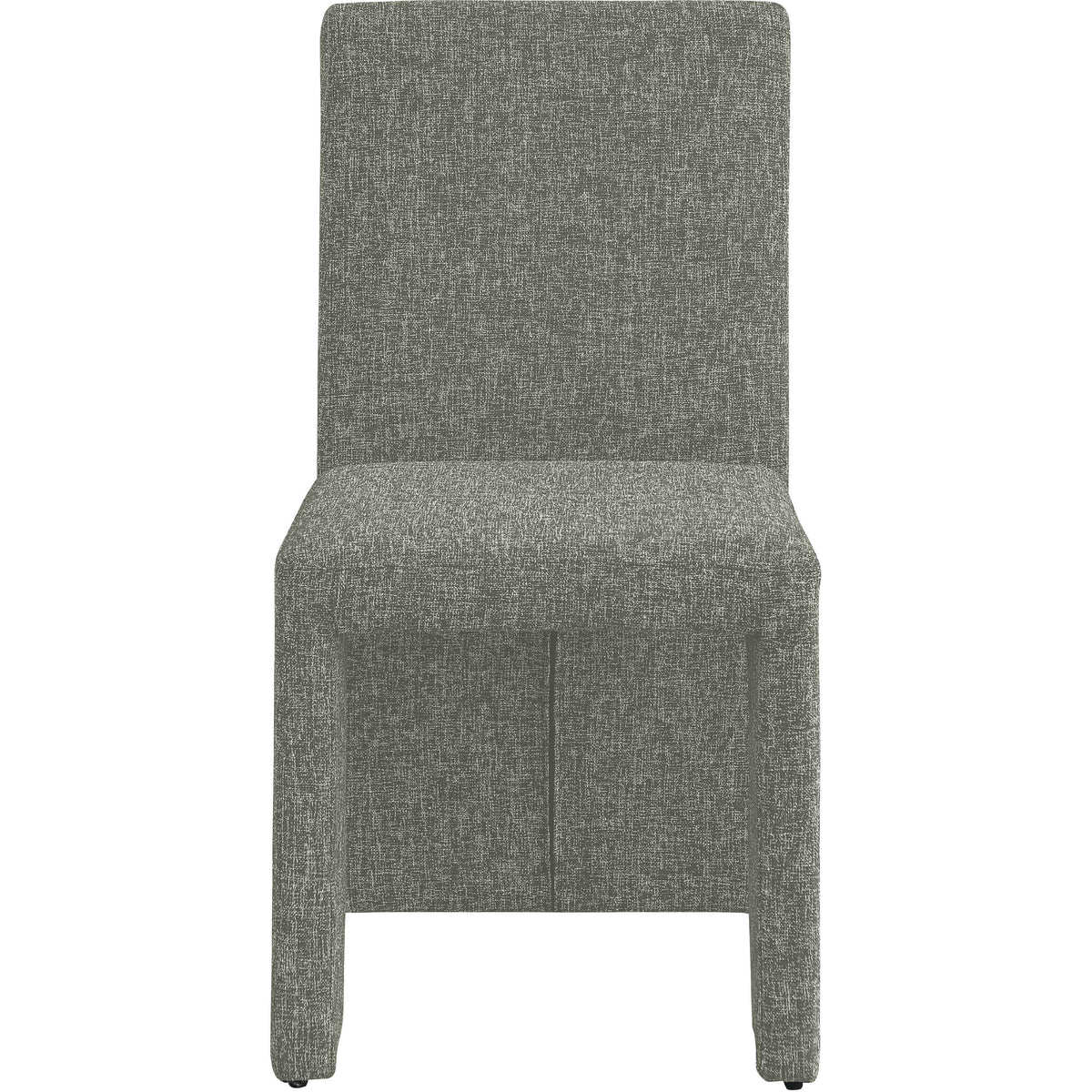 Meridian Benson Green Linen Textured Fabric Dining Chair