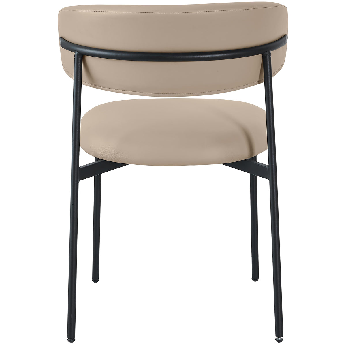 Meridian Lupita Taupe Vegan Leather Dining Chair