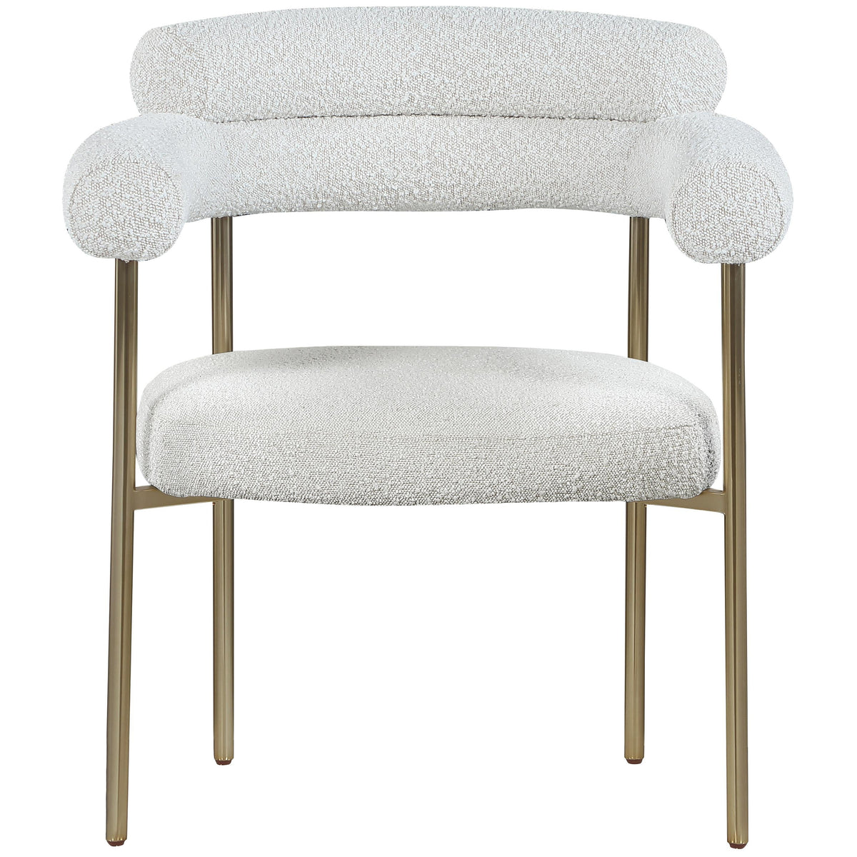 Meridian Blake Cream Boucle Fabric Dining Chair