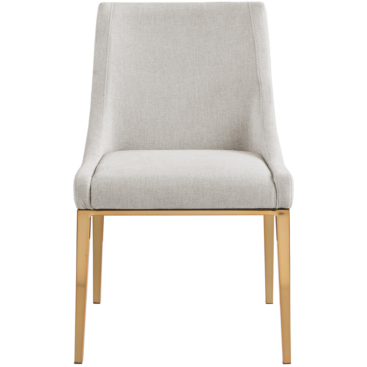 Meridian Haines Beige Polyester Fabric Dining Chair