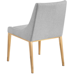 Meridian Haines Grey Polyester Fabric Dining Chair