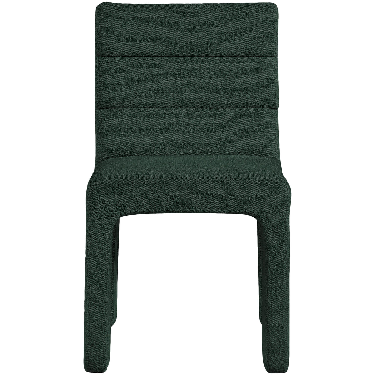 Meridian Kai Green Boucle Fabric Dining Chair