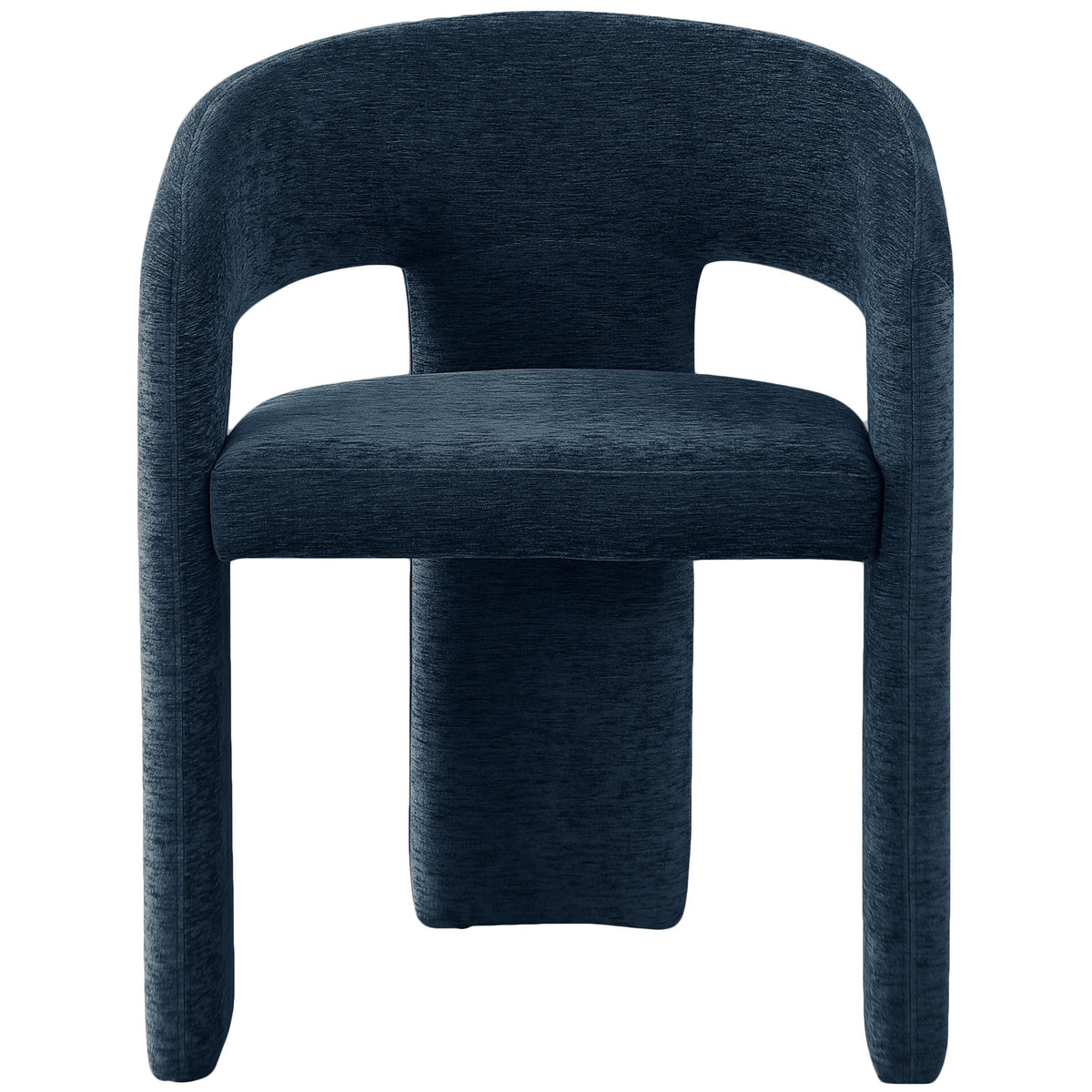 Meridian Rendition Navy Plush Fabric Dining Chair
