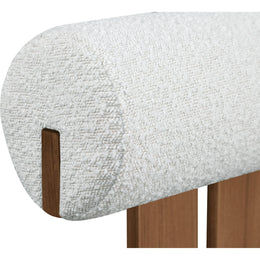 Meridian Dario Cream Boucle Fabric Dining Chair