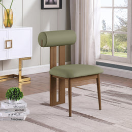 Meridian Dario Green Vegan Leather Dining Chair