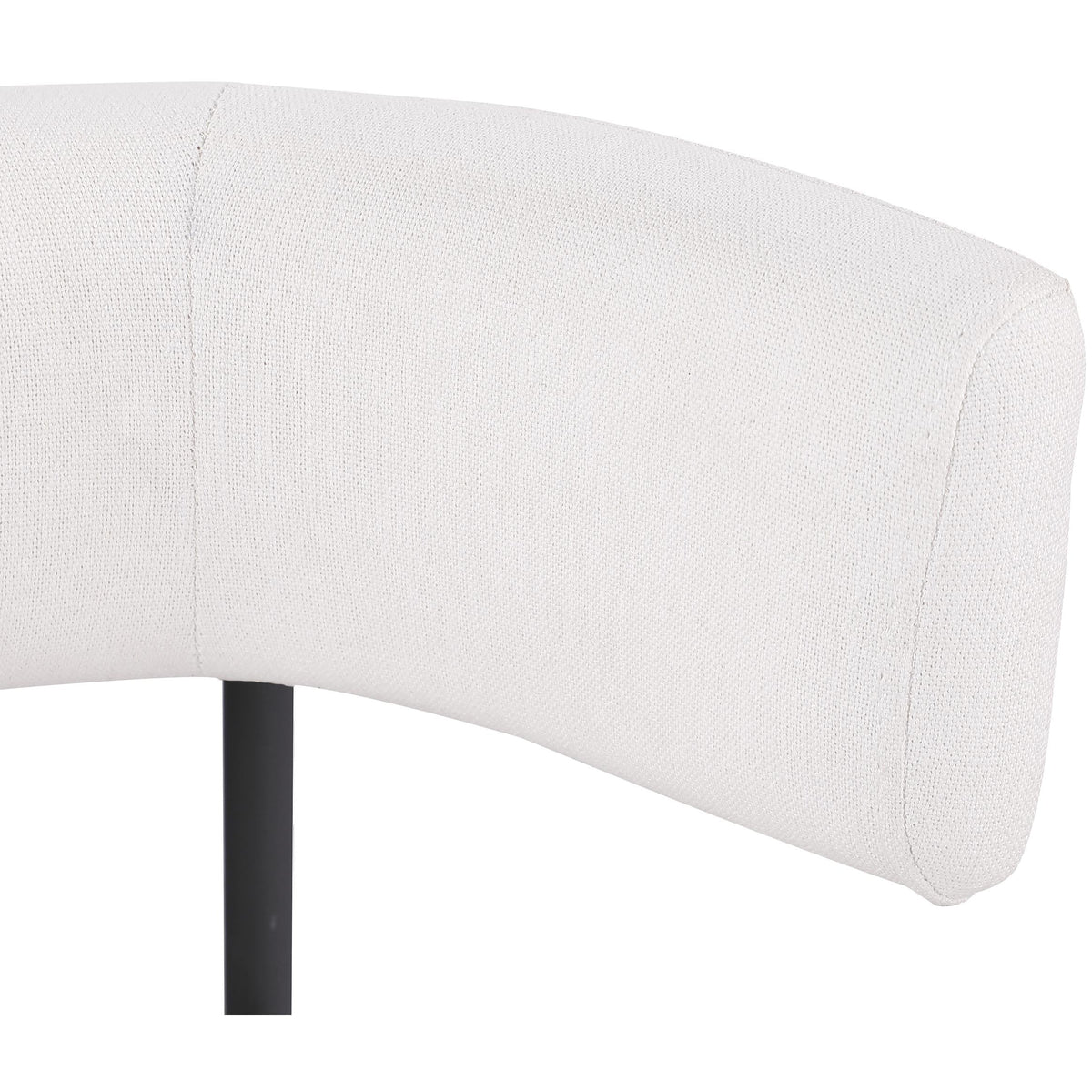 Meridian Rivage Cream Durable Linen Textured Fabric Dining Chair