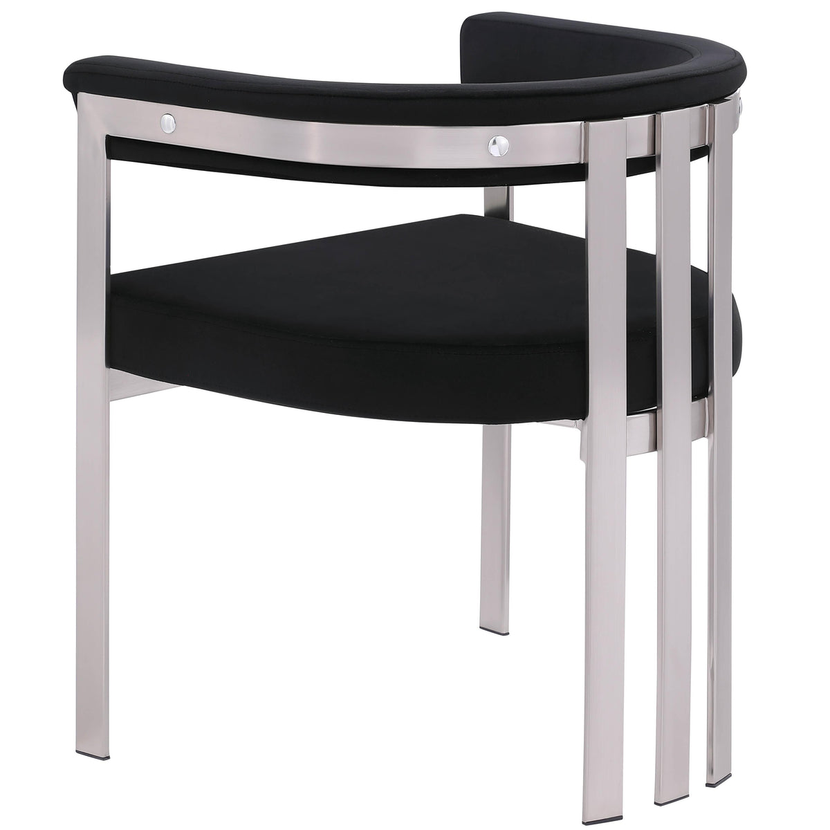 Meridian Marcello Black Velvet Dining Chair