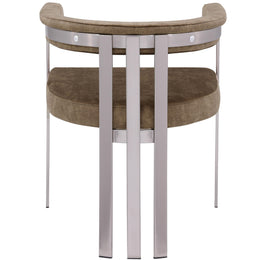 Meridian Marcello Brown Velvet Dining Chair