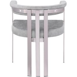 Meridian Marcello Grey Velvet Dining Chair