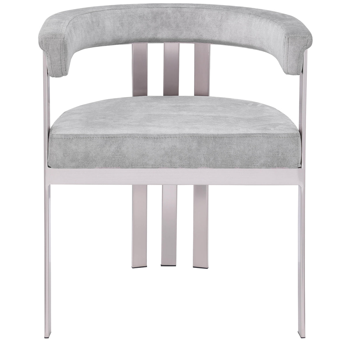 Meridian Marcello Grey Velvet Dining Chair