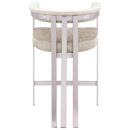 Meridian Marcello Beige Velvet Counter Stool