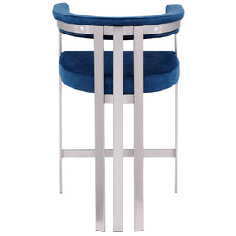 Meridian Marcello Navy Velvet Counter Stool