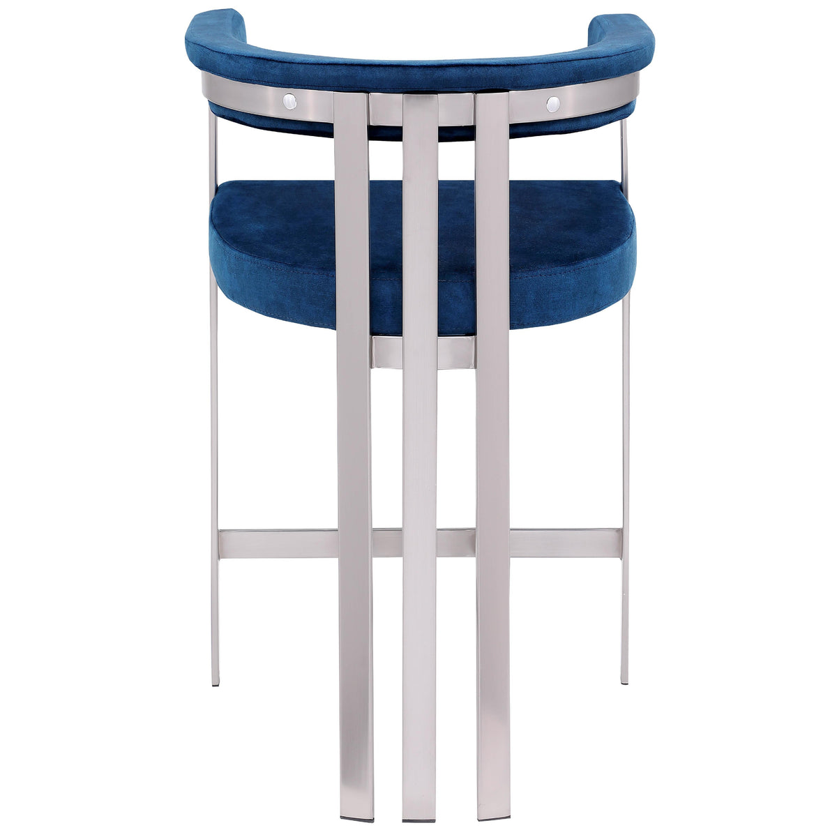 Meridian Marcello Navy Velvet Counter Stool