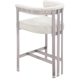Meridian Marcello Stone Velvet Counter Stool