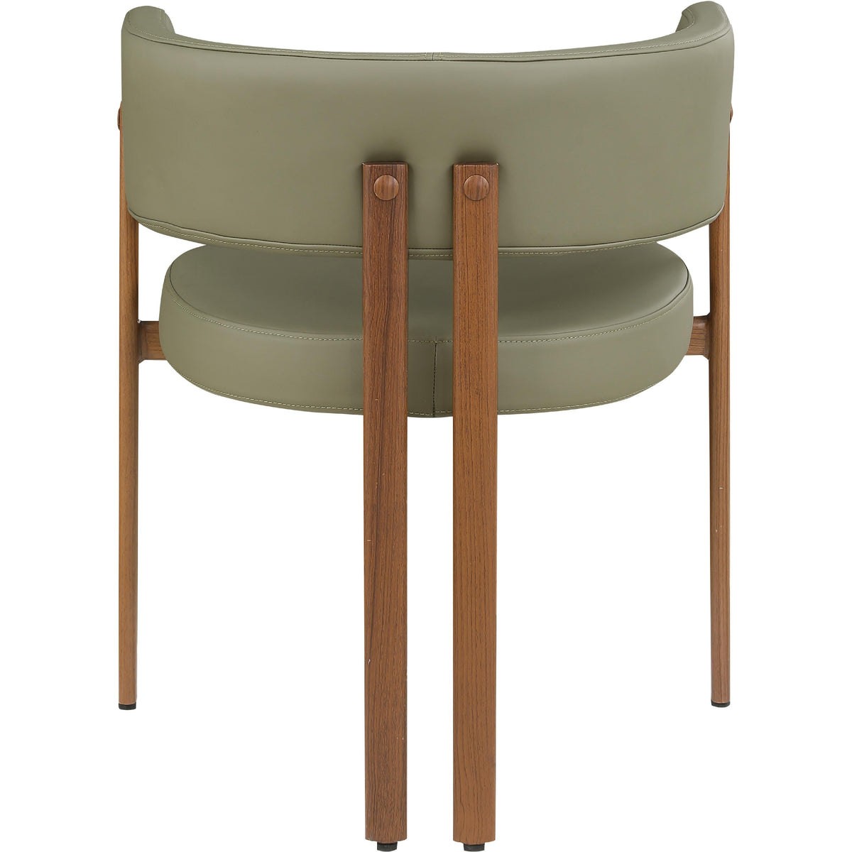 Meridian Gideon Olive Green Vegan Leather Dining Chair