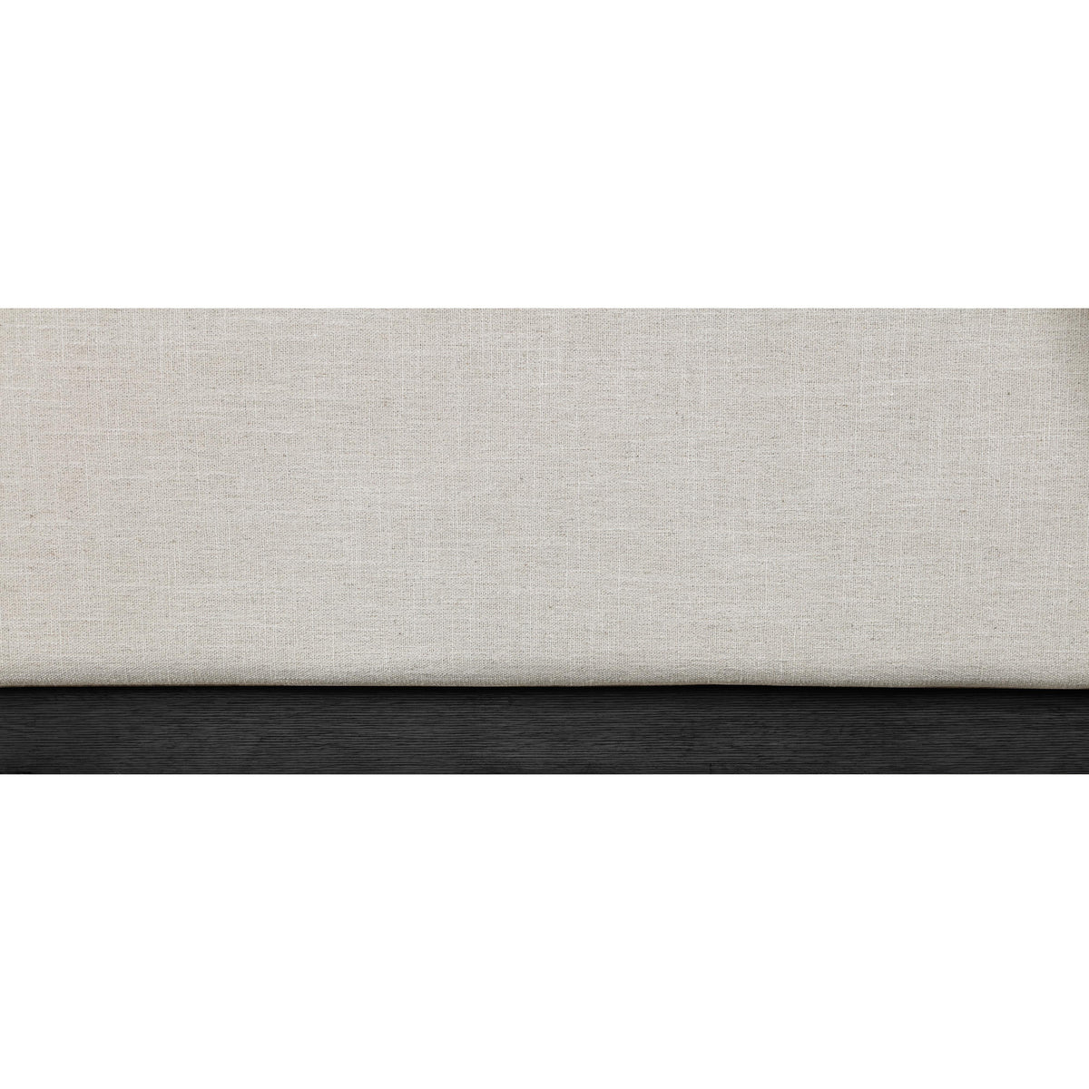 Meridian Alfie Beige Linen Textured Fabric Full Bed