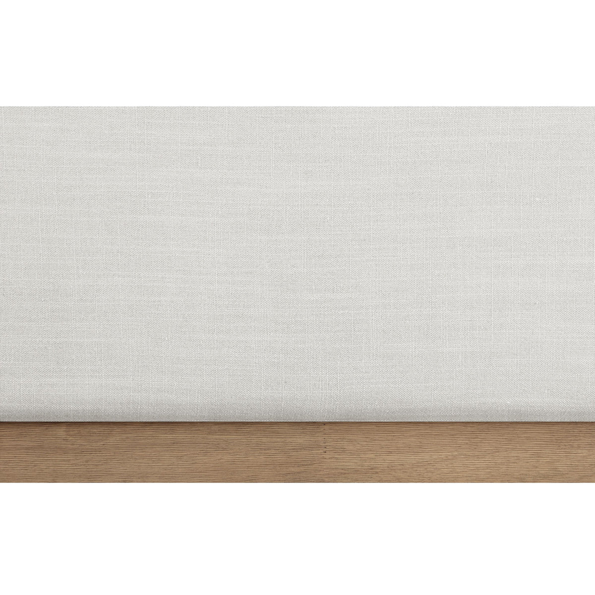 Meridian Alfie Cream Linen Textured Fabric Twin Bed