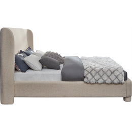 Meridian Penny Beige Polyester Fabric Full Bed