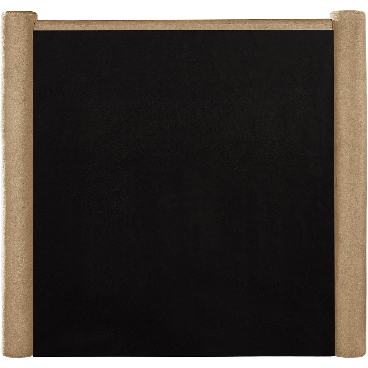 Meridian Elias Camel Velvet Twin Bed