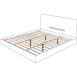 Meridian Casa Cream Vegan Leather King Bed (3 Boxes)