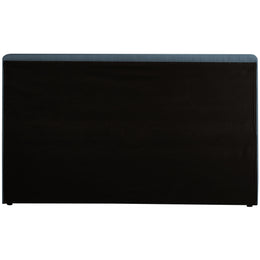 Meridian Devin Navy Linen Textured Fabric Full Bed