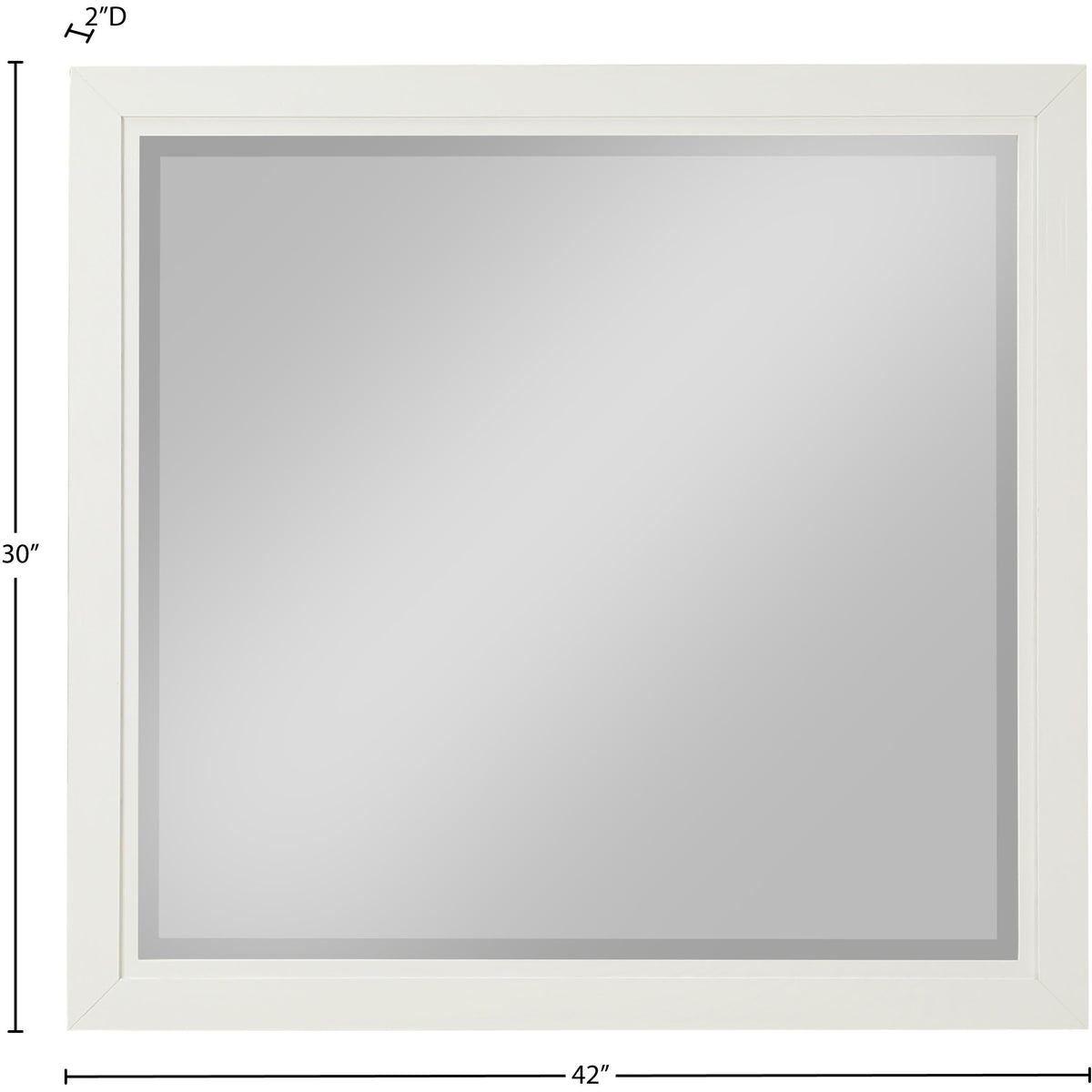 Meridian Kent Cream Mirror