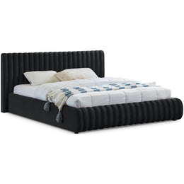 Meridian Nico Black Velvet Full Bed