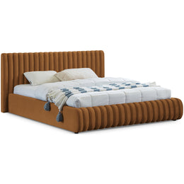Meridian Nico Saddle Velvet Full Bed