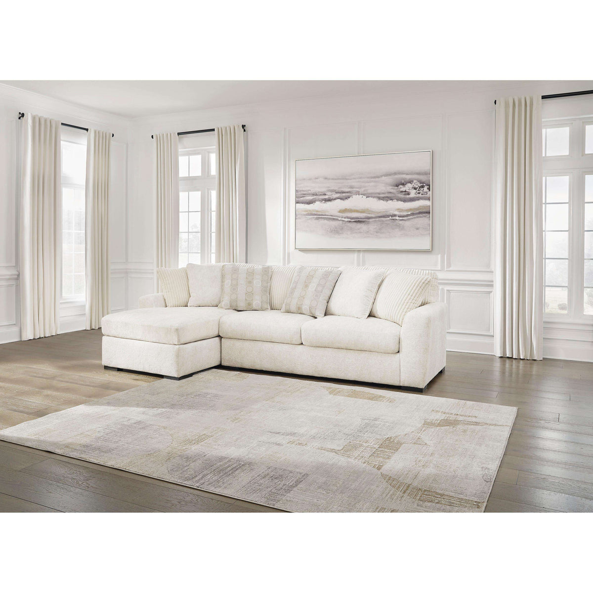 Swipe Furniture Exclusive Design Chessington Fabric 2 pc Sectional 6190416/6190467