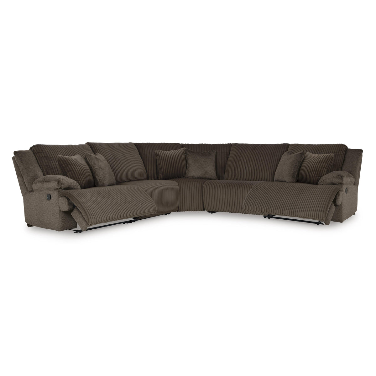 Swipe Furniture Exclusive Design Top Tier Reclining Fabric 5 pc Sectional 9270540/9270519/9270577/9270546/9270541